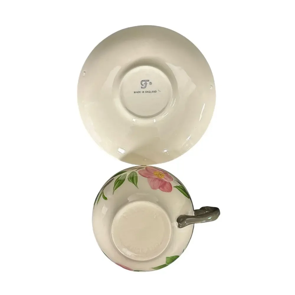Franciscan Desert Rose Late Century England Cup and Saucer Set